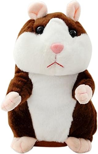 Talking Hamster Repeats What You Say Plush Toys, Best Educational Toy, Electronic Interactive Speaking Hamster Mouse Animal for Kids Birthday Christmas Gift