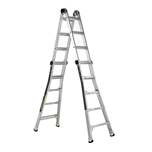Gorilla Ladders 22 ft. MPX Aluminum Telescoping MultiPosition Ladder with 375 lbs. Load