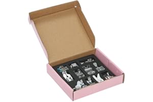Rofawee 11pcs Professional Domestic Sewing Hine Presser Foot Set Foot Spare Parts Accessories for Singer e Janome Brother