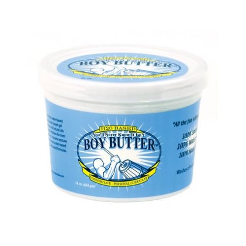 H20 Boy Butter Lubricant 16 oz Tub (latex condom safe) (Package Of 2) image