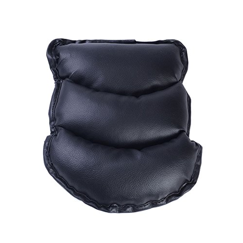 Daphot Store Universal Car Armrests Cover Pad Console Arm Rest Pad Protective Case Soft PU Mats Cushion (Black) - Thumbnail 3
