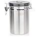 SIXNEA MUDHEN Primica Stainless Steel Coffee Canister - Premium Coffee Container Airtight Storage with Scoop for Easy Portioning