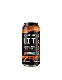 Beyond Raw LIT, Cono de nieve, 12 latas, contiene cafeína, litrina y beta-alanina, óxido de nitrix y...