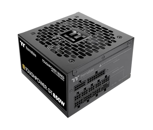 Toughpower GT 850W | Fuente de Alimentación Totalmente Modular ATX 3.1 | PCIe 5.1 12V-2x6 Nativo | 80 Plus Gold | Ventilador 120mm Silencioso | Smart Zero Fan | 5 Años Garantía | Negro