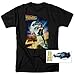 Popfunk Back to The Future Marty McFly T Shirt & Exclusive Stickers (XX-Large) Black