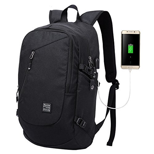 bge Laptop Backpack Business Computer Bag Travel School Waterproof Backpack for Men Women Fits Under 15.6 inch Laptop with USB Charging Port, 35L