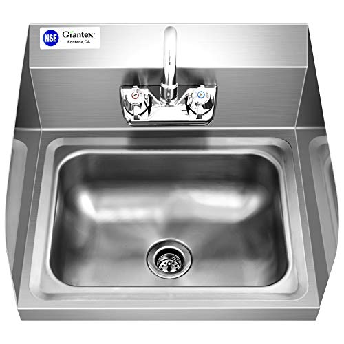 Giantex Stainless Steel Hand Washing Sink, NSF Certificated Wall Mount
