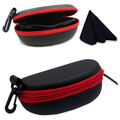 Sports sunglasses case wrap around sunglasses case semi soft large