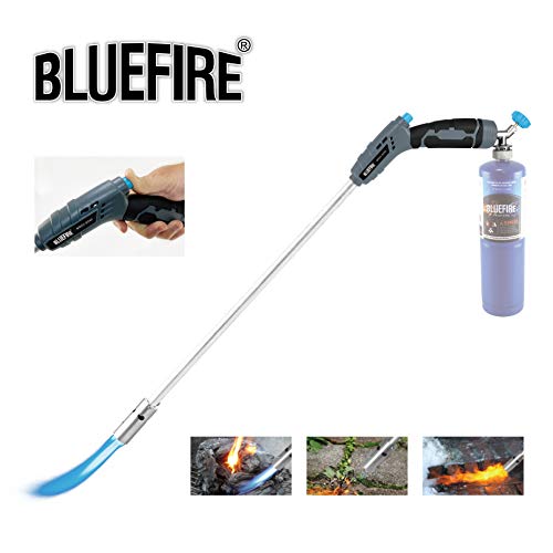 BLUEFIRE 32" Long Propane Weed Torch Burner,Blow Torch,Trigger Start