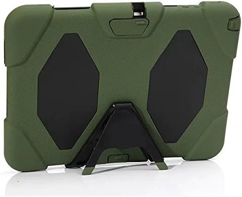 Case for Samsung Galaxy Tab 3 10" Inch P5200 P5210,Shockproof Slight waterproof Hybrid Armor Hard Soft Kickstand Case Cover Protector for Samsung Galaxy Tab 3 10" Inch P5200 P5210 Tablet (Army Green)