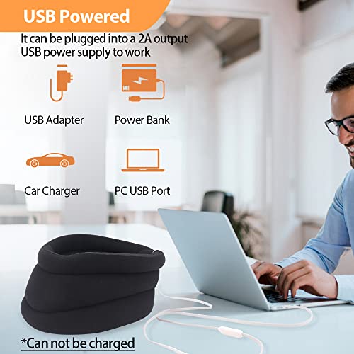 Comfheat USB Heated Neck Brace for Neck Pain and Support, Foam Cervical