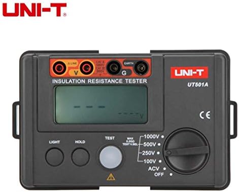 Korowa UNI-T UT501A 1000V Insulation Earth Ground Resistance Meter Megger Auto Range Ohm Tester Megohmmeter Voltmeter