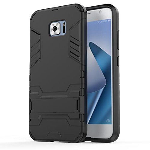 Asus ZenFone V V520KL Case, TopACE Slim Robot Armor Stand Shockproof Hybrid Rugged Rubber Hard Back Case for Asus ZenFone V V520KL (Black)