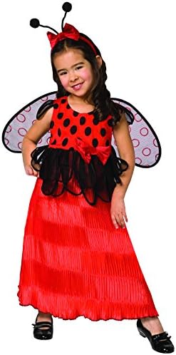 Childs Toddler Ladybug Halloween Birthday costume Dress, Wings &amp; Headband!
