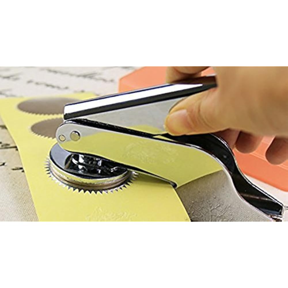 100pcs Gold Vintage Embosser Stamp Sealing Blank Certificate Self 