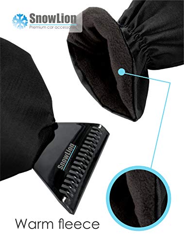 Ice Scraper Mitt For Car Windshield Snow - Auto Winter Scrapers With Glove - Miracle Mitt Scraper For Window Cars - Windshield Scraper Mitten - Car Ice Scraper With Glove