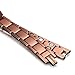 Rainso Mens Copper Double Row Magnetic Therapy Bracelets for Arthritis Wristband Adjustable