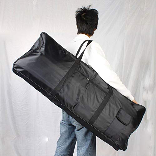 Eine-shop Electronic Keyboard Bag 61-Key 54-Key Dual Zipper with Extra Pockets for Music Students or Instrument Enthusiast