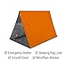 Swiss Safe 4 Pack Mylar Emergency Blankets for Survival - Compact & Insulated for Cold Weather - Designed for NASA, Outdoor, Running, Camping, Survival, First Aid Car Kit - Orange, 4 Pack