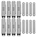 JQK Magnetic Door Catch, Stainless Steel Cabinet Magnet Closet Catches for Cupboard Closure Door Closer, 1.2mm Thickness 90 lbs Silver (Pack of 8), CC120-P8
