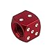 Senzeal 5X Aluminum Dice Valve Stem Caps Car Motorcycle Bicycle Tire Valve Caps Red