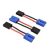 3pcs Male EC5 Losi to Female Traxxas TRX 14awg 2inch Heavy Duty Connector Adapter Cable(BDHI-05)