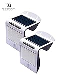 Solar Lights Outdoor Solar Motion Sensor Light Wireless Super Bright 20 LED Waterproof Heatproof Security Lamp Auto On/Off dusk to dawn Solar Powered for Patio Deck Yard Garden Driveway (Pack of 2 )