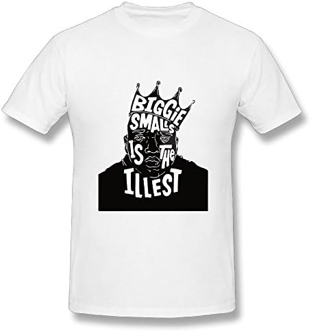 RoZikRA Men's Biggie Smalls is The Illest Preview Tshirt - Fashion T Shirt White M