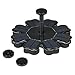 Anself Solar Fountain Pump Bird Bath, 8V 1.4W Solar Powered Submersible Free Standing Solar Outdoor Fountain for Small Pond, Patio Garden and Lawn
