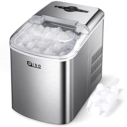 DIDO Ice Maker Countertop, 10Pcs Bullet Ice in 6-8