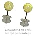 uGems® Silicone & 14k Yellow Gold Earring Backs Padded Mushroom Style 2 Pairs
