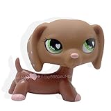 LHJ #556 Rare Littlest Pet Shop LPS Toys Pink Hearts Valentine Dachshund Dog Puppy