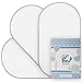 Waterproof Changing Pad Liners, Soft Bamboo Terry with Padded Backing - 3 Pack - White