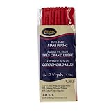 Bias Tape Maxi Cord Piping 1/2in x 2 1/2in Yard Scarlet
