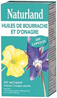 Naturland Borage and Evening Primrose Oils 200 Gel-Caps