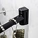 Adjustable Curved Shower Curtain Rod, Rustproof Aluminum, Adds Space and Adjusts from 36 in to 61 in, Telescoping Design, Elegant Finish (Black Finish)