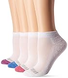 Fruit of the Loom Girls' Big Little Everyday Essential Cushion Low Cut Socks (10 Pack), White, Large (Shoe Size: 4-10)