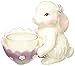 Cosmos 10596 Multicolored Fine Porcelain Decorative Bunny Tea Light Holder, 3-3/4-Inch