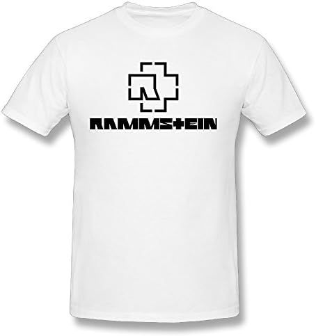 NOLAii Mens Rammstein Cotton T Shirts White Medium