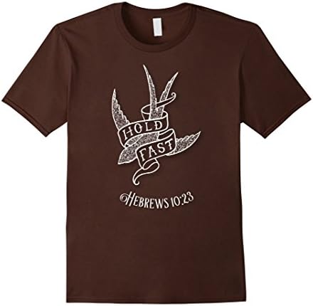 Men's Hold Fast Scripture T-shirt XL Brown