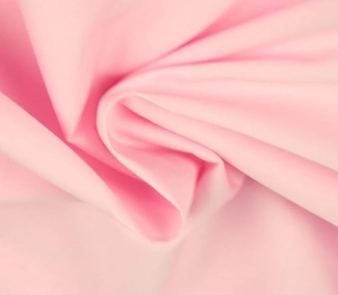 Popelina de algodón para punto de punto, color rosa bebé, 50 x 150 cm: Amazon.es: Amazon.es