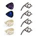 Artempo Guitar Set Accessories Finger & Thumb Pick Set ,Guitar Pick- 4 Stainless Steel Finger Picks& 2 White Plastic Thumb Picks and a Flat-pick 46mm