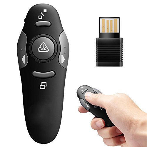 SBE USB Wireless Remote Control Professional Laser Pointer Presenter Slide Changer Controller for Powerpoint PPT Slide Presentation