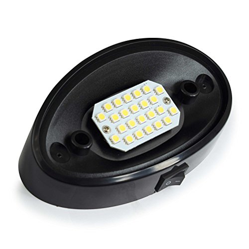 LED RV Exterior Porch Utility Light Oval 12v 300 Lumen Lighting Fixture Replacement Lighting for