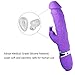 Portable 10 -Speed Vibrating Silicone Vibrator Waterproof Dual Vibration Motor