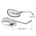uxcell 10mm Motorcycle Rearview Mirrors for Cruiser Chopper Adventure Touring
