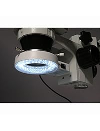 AmScope SM 3TZ 54S 5M Microscopio digital profesional trinocular con aumento estereoscópico, oculares WH10x, aumento de 3,5X   90X, acercamiento del lente de 0,7X   4,5X, iluminación por anillo de 54 ledes, soporte tipo jirafa de un solo brazo, 110V   240