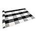VERTKREA Buffalo Plaid Rug 2'x3', Black and White Checkered Rug Carpet, Cotton Hand-Woven Washable Rug for Living Room Indoor Outside Entryway Porch