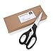 Heavy Duty Kitchen Scissors and Poultry Shears Stainless-Steel Multi-Purpose Dishwasher Safe Utility Scissors for Cutting Chicken, Turkey, Meat and Fish Sharp Blades (Black)