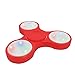 Fidget Spinner, Tri-spinner Glow in The Dark LED Light Up High Speed Cool EDC Anti-stress Finger Toy (Red)